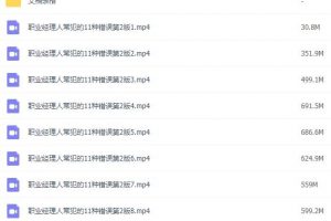 余世维讲座-余世维《职业经理人常犯的11种错误》第二版